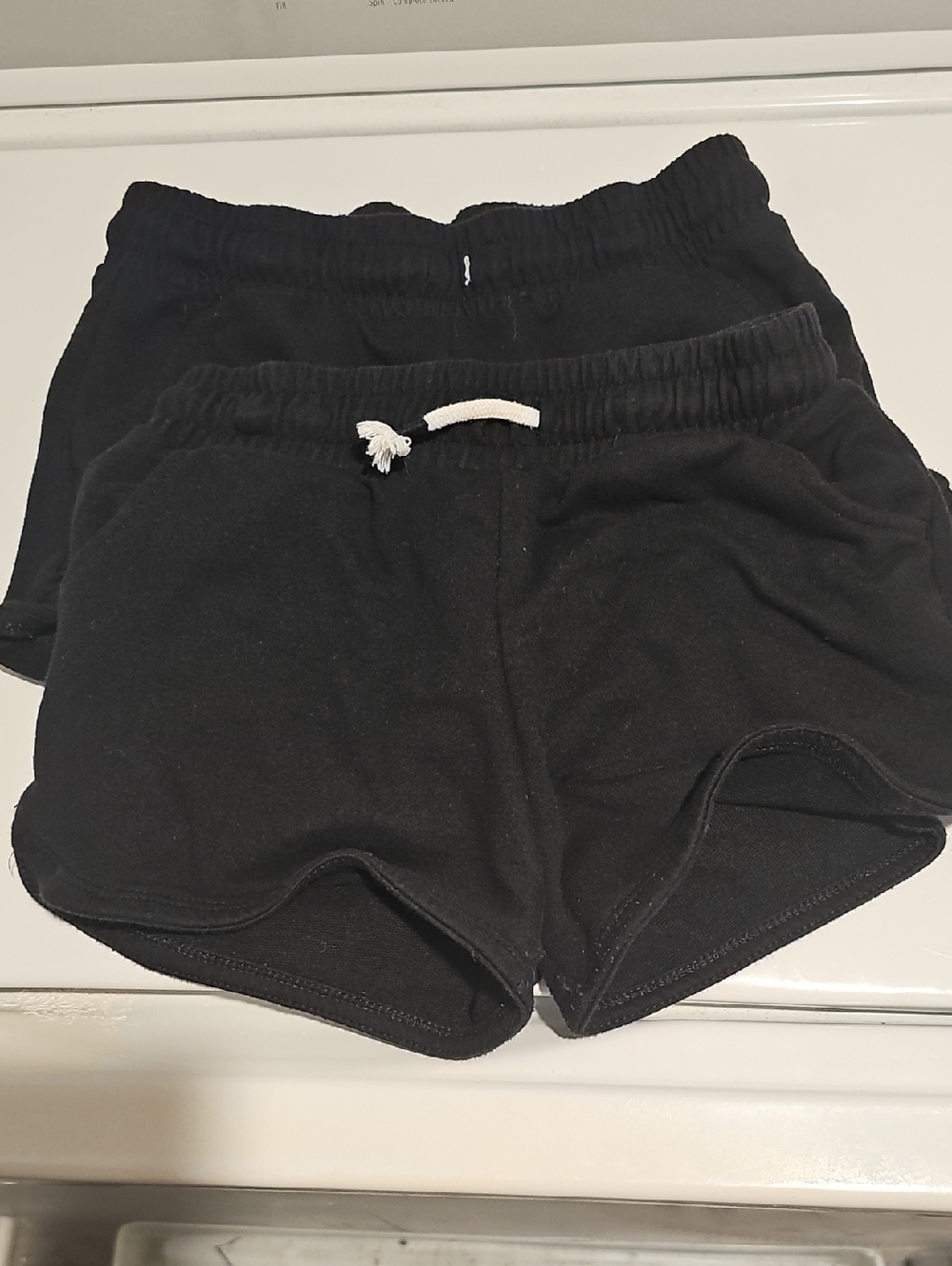 Cat & Jack Black Girls' Cotton Pull-On Shorts